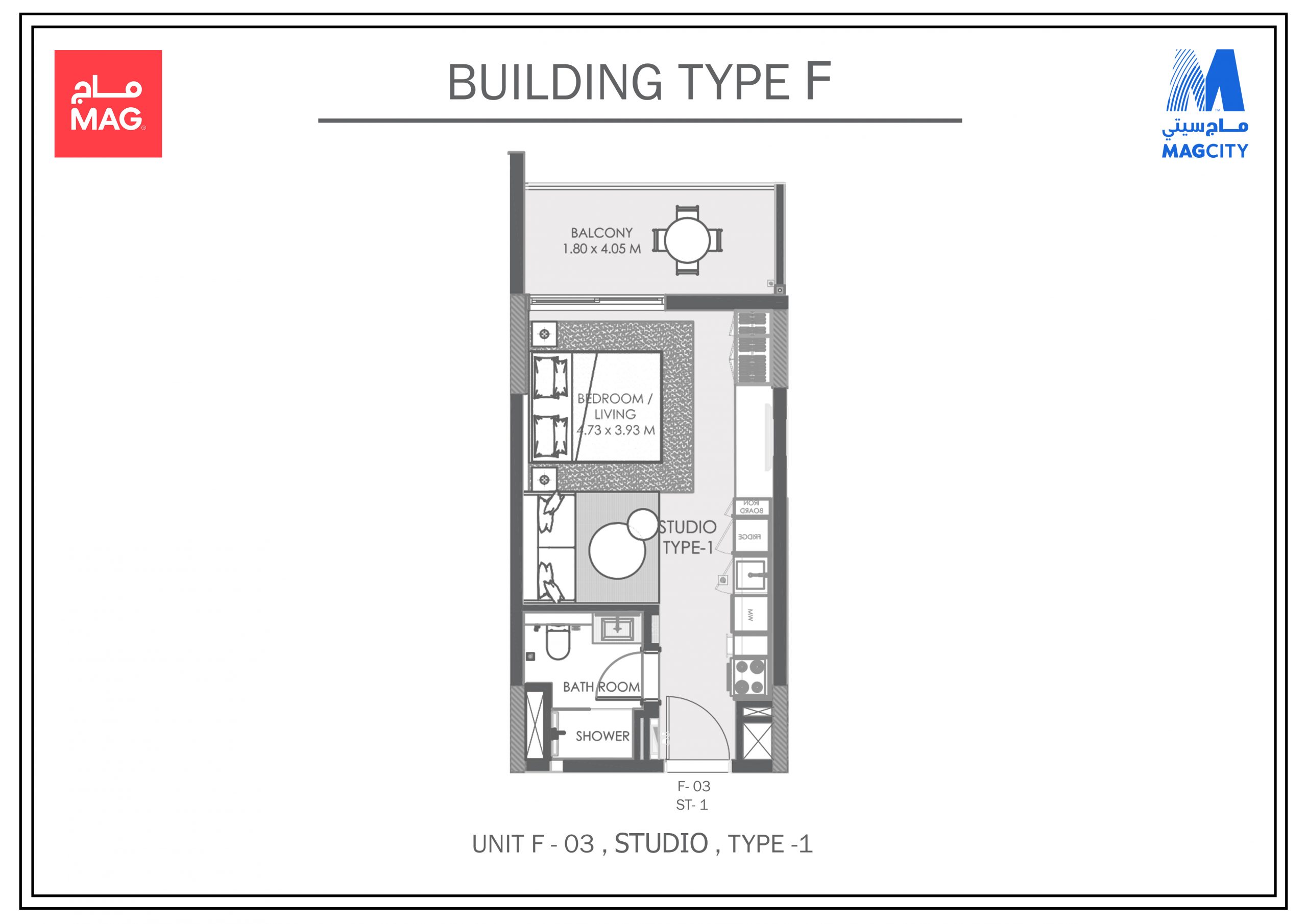 STUDIO APARTMENT FOR SALE IN MAG EYE – MEYDAN